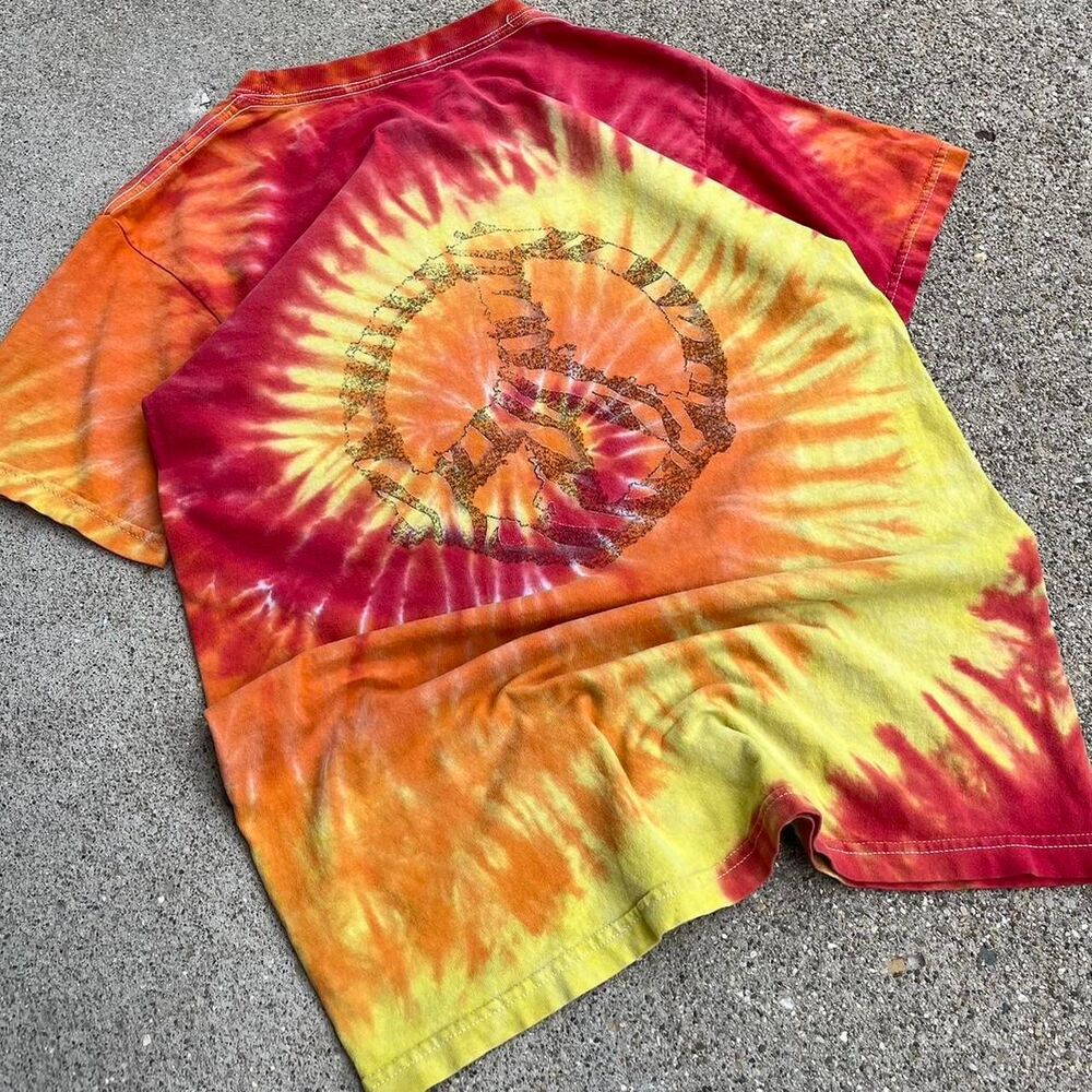 Vintage Tie Dye Peace Sign T-Shirt